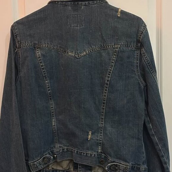 Aeropostale Women's Denim Jacket - Classic Blue Wash - Size L - Picture 5 of 5